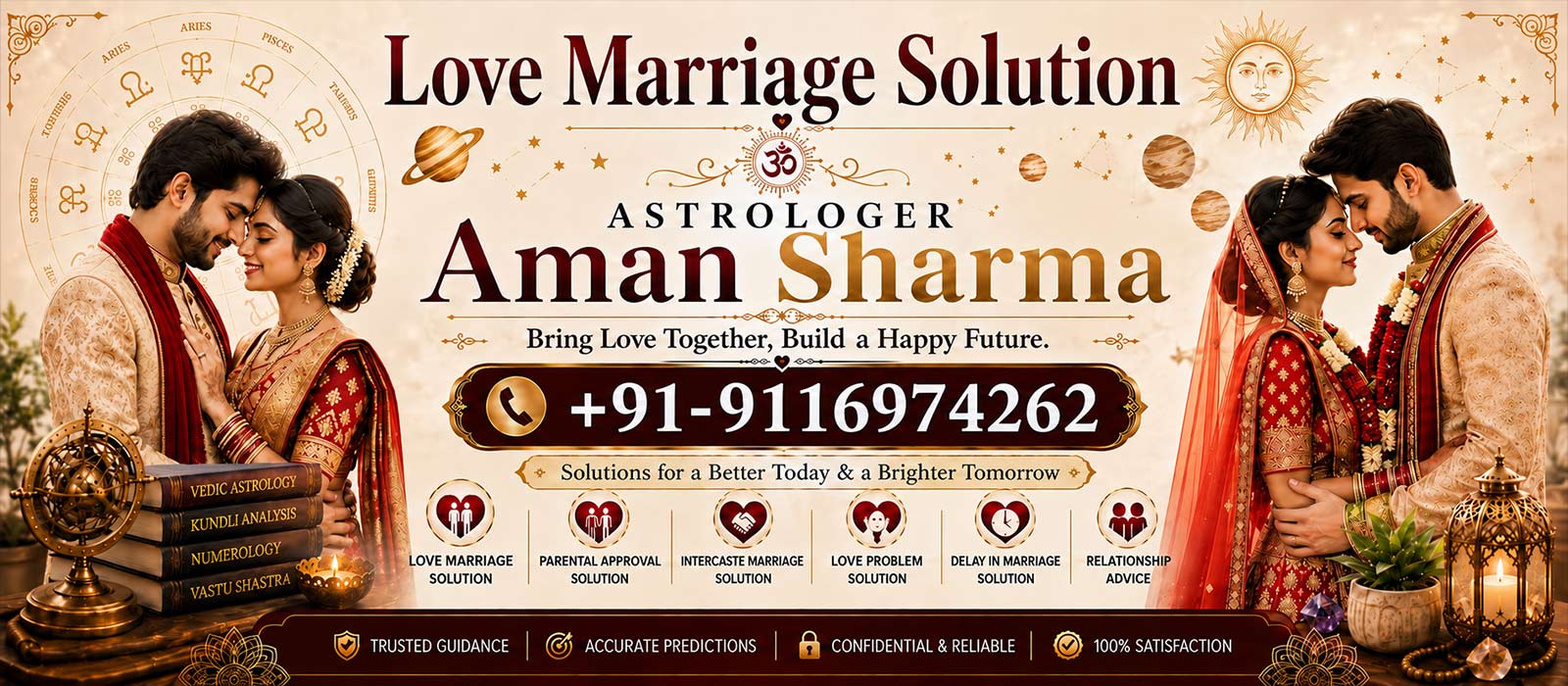 World Famous Astrologer Aman Sharma +91-9116974262